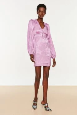 Trendyol Collection Kleid - Lila - Bodycon Damen Kleider 186077495