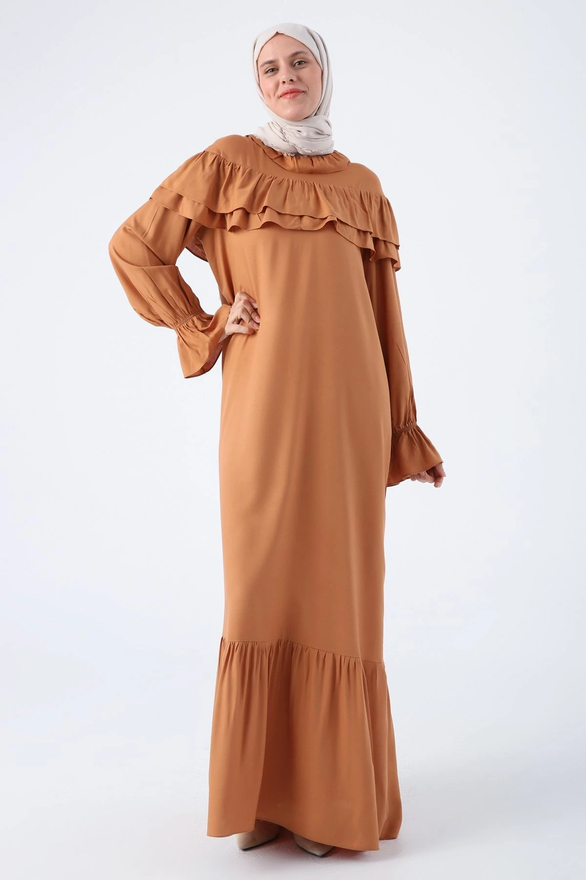 ALLDAY Kleid - Braun - A-Linie Damen Kleider 679645337 3 ALLDAY Kleid - Braun - A-Linie Damen Kleider 679645337