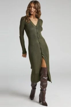 Madmext Kleid - Khaki - Wickelschnitt Damen Kleider 660467300