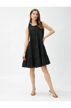 Koton Kleid - Schwarz - A-Linie Damen Kleider 679656335