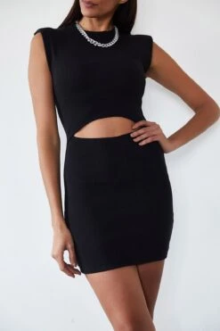 XHAN Kleid - Schwarz - Bodycon Damen Kleider 78010060