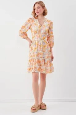 Vitrin Kleid - Orange - A-Linie