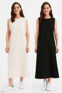 Titelseite 37 TRENDYOL MODEST Kleid - Schwarz - Basic Damen Modest Fashion Kleider 128035076