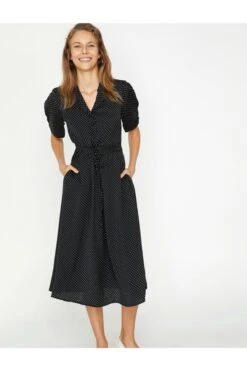 Koton Kleid - Schwarz - A-Linie Damen Kleider 3587084