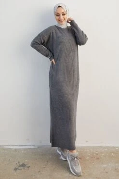 InStyle Kleid - Grau - A-Linie Damen Kleider 464510339