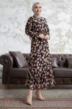 InStyle Kleid - Braun - A-Linie Damen Kleider 467418109