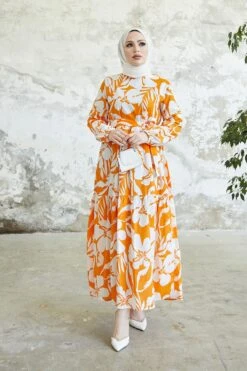 Benguen Kleid - Orange - A-Linie Damen Kleider 316028093