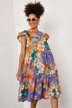 XHAN Kleid - Mehrfarbig - A-Linie Damen Kleider 127387649