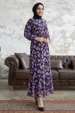 InStyle Kleid - Lila - A-Linie Damen Kleider 467418857