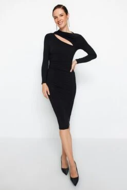 Trendyol Collection Kleid - Schwarz - Bodycon Damen Kleider 691055011