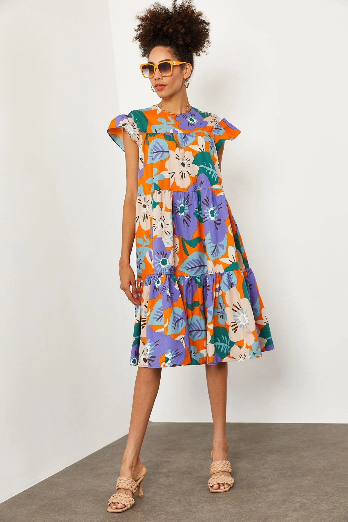 XHAN Kleid - Mehrfarbig - A-Linie Damen Kleider 127387649 4 XHAN Kleid - Mehrfarbig - A-Linie Damen Kleider 127387649 – Bild 2