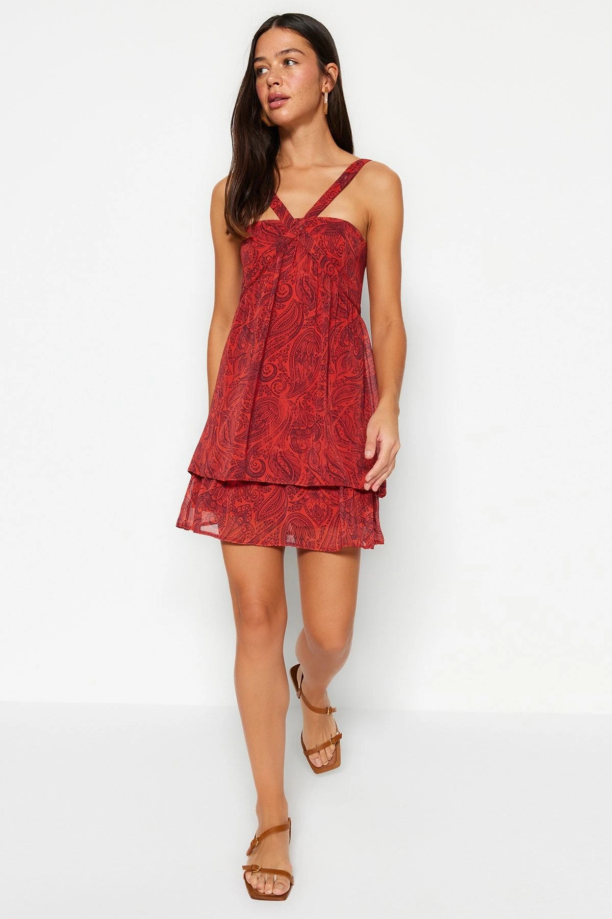 Trendyol Collection Kleid - Rot - Shift Damen Kleider 675472125 3 Trendyol Collection Kleid - Rot - Shift Damen Kleider 675472125