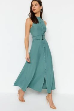 Trendyol Collection Kleid - Blau - Blusenkleid Damen Kleider 455900254