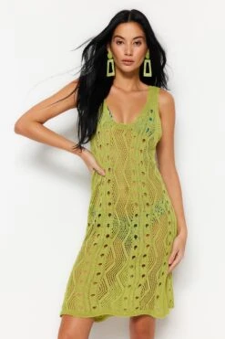 Trendyol Collection Kleid - Grün - Basic Damen Kleider 467617236