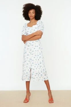 Trendyol Collection Kleid - Weiß - Blusenkleid