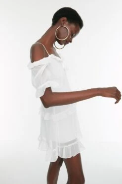 Trendyol Collection Kleid - Ecru - Skater Damen Kleider 211955862