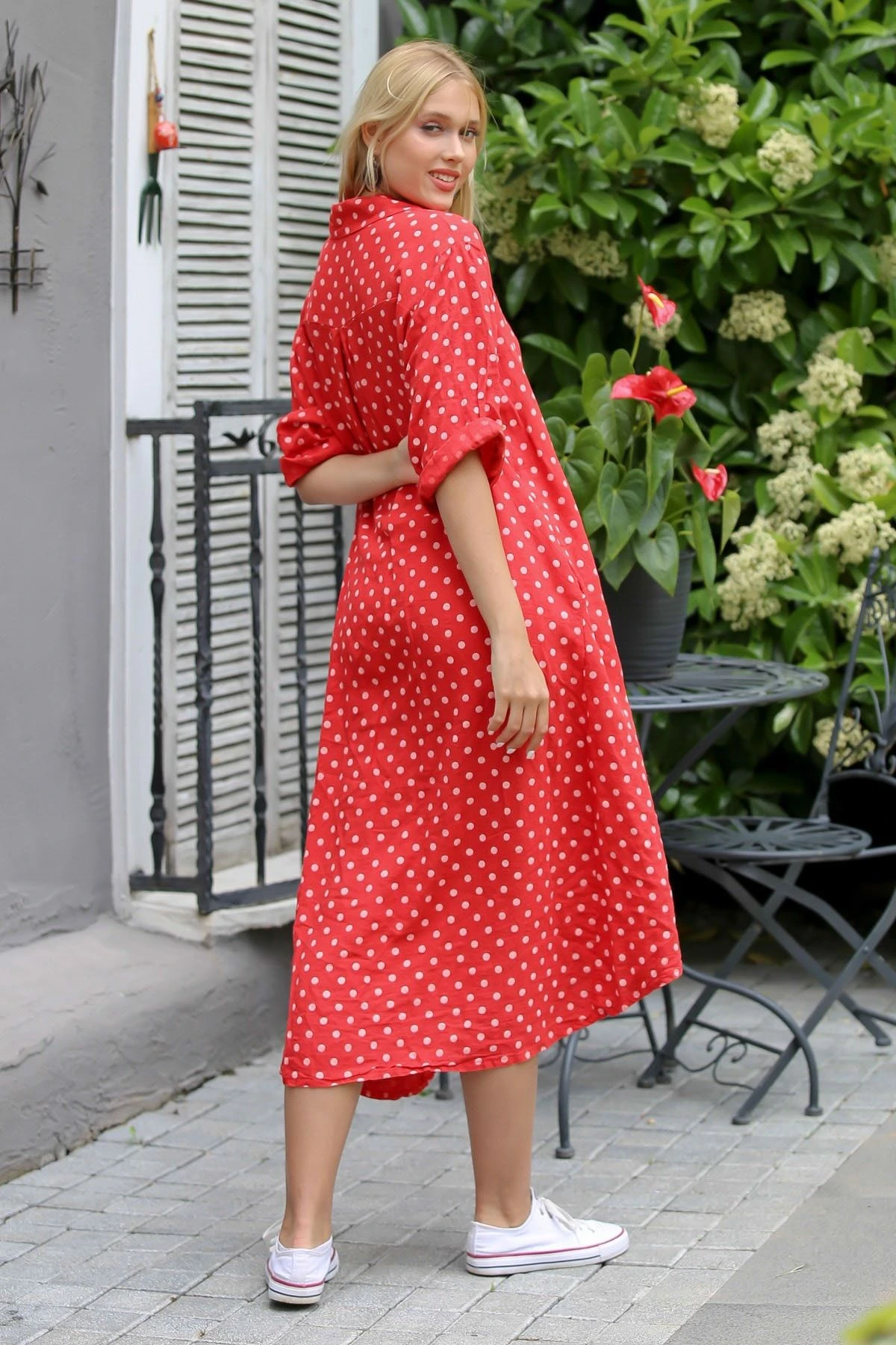 Chiccy Kleid - Rot - A-Linie Damen Kleider 737562340 4 Chiccy Kleid - Rot - A-Linie Damen Kleider 737562340 – Bild 2