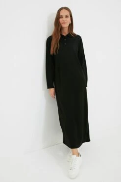 Titelseite 33 TRENDYOL MODEST Kleid - Schwarz - Shift Damen Modest Fashion Kleider 144341612