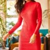 Olalook Kleid - Rot - Bodycon Damen Kleider 356705058 -KleidTraum Verkäufe 2 org zoom 5