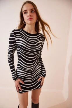 Happiness İstanbul Kleid - Schwarz - Bodycon Damen Kleider 470221837