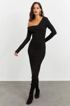 Cool & Sexy Kleid - Schwarz - Basic Damen Kleider 366739799