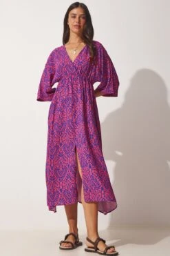 Happiness İstanbul Kleid - Rosa - A-Linie Damen Kleider 742679788