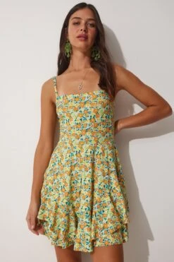 Happiness İstanbul Kleid - Gelb - A-Linie Damen Kleider 700162634 -KleidTraum Verkäufe 3 org zoom 100