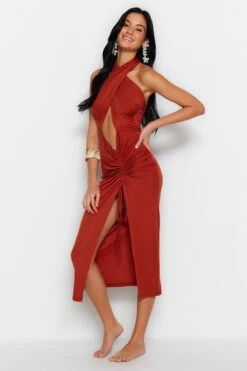 Trendyol Collection Kleid - Braun - Smock-Kleid Damen Kleider 467888081 -KleidTraum Verkäufe 3 org zoom 110