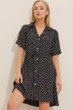 Trend Alaçatı Stili Kleid - Schwarz - Blusenkleid 6 Trend Alaçatı Stili Kleid - Schwarz - Blusenkleid -KleidTraum Verkäufe 3 org zoom 124