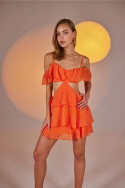 HOLLY LOLLY Kleid - Orange - Basic Damen Kleider 317475092 -KleidTraum Verkäufe 3 org zoom 133