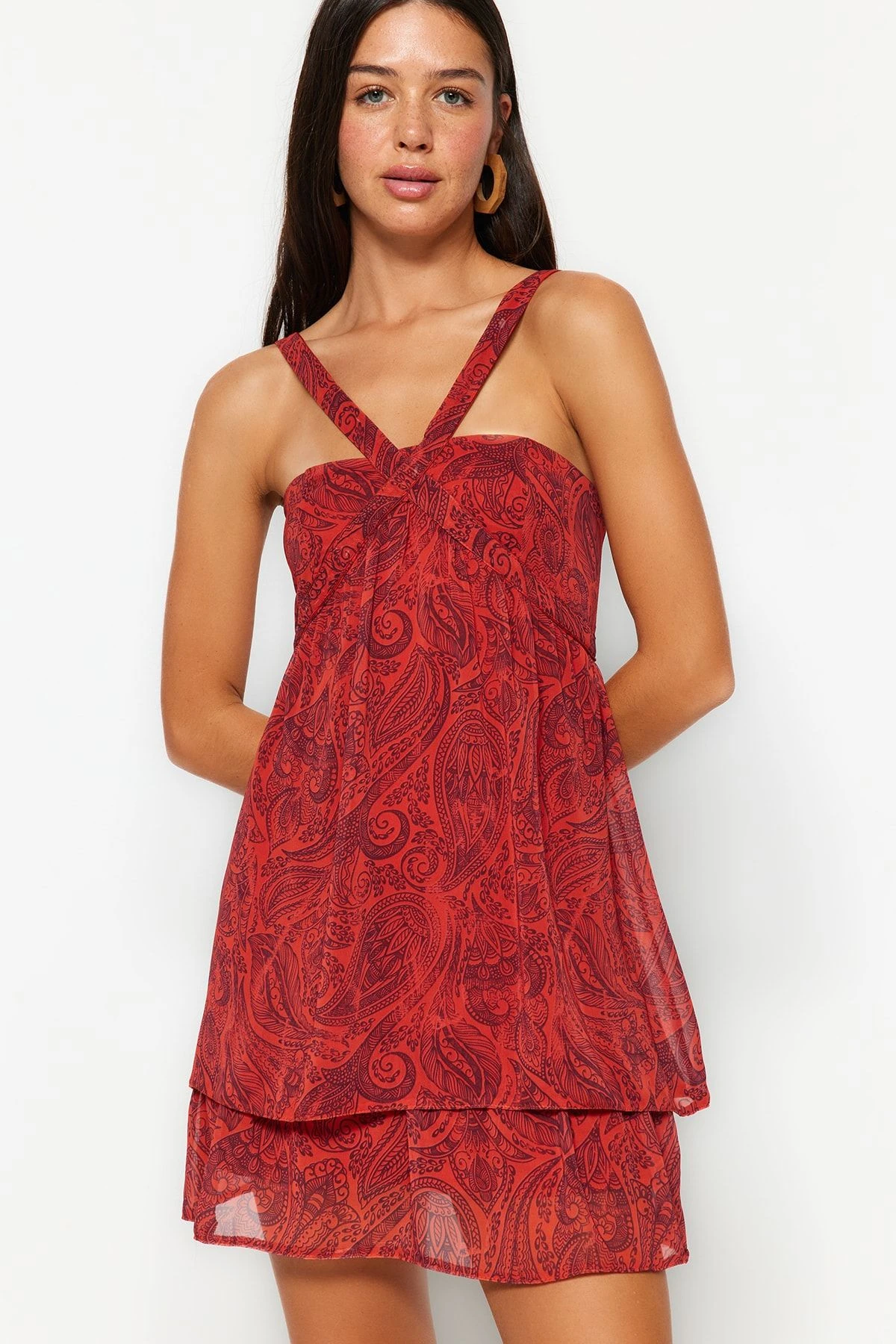 Trendyol Collection Kleid - Rot - Shift Damen Kleider 675472125 4 Trendyol Collection Kleid - Rot - Shift Damen Kleider 675472125 – Bild 2