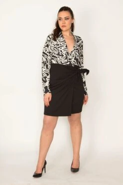 Şans Große Größen In Kleid - Schwarz - Wickelschnitt Damen Kleider 280851454 6 Şans Große Größen In Kleid - Schwarz - Wickelschnitt Damen Kleider 280851454 -KleidTraum Verkäufe 3 org zoom 161