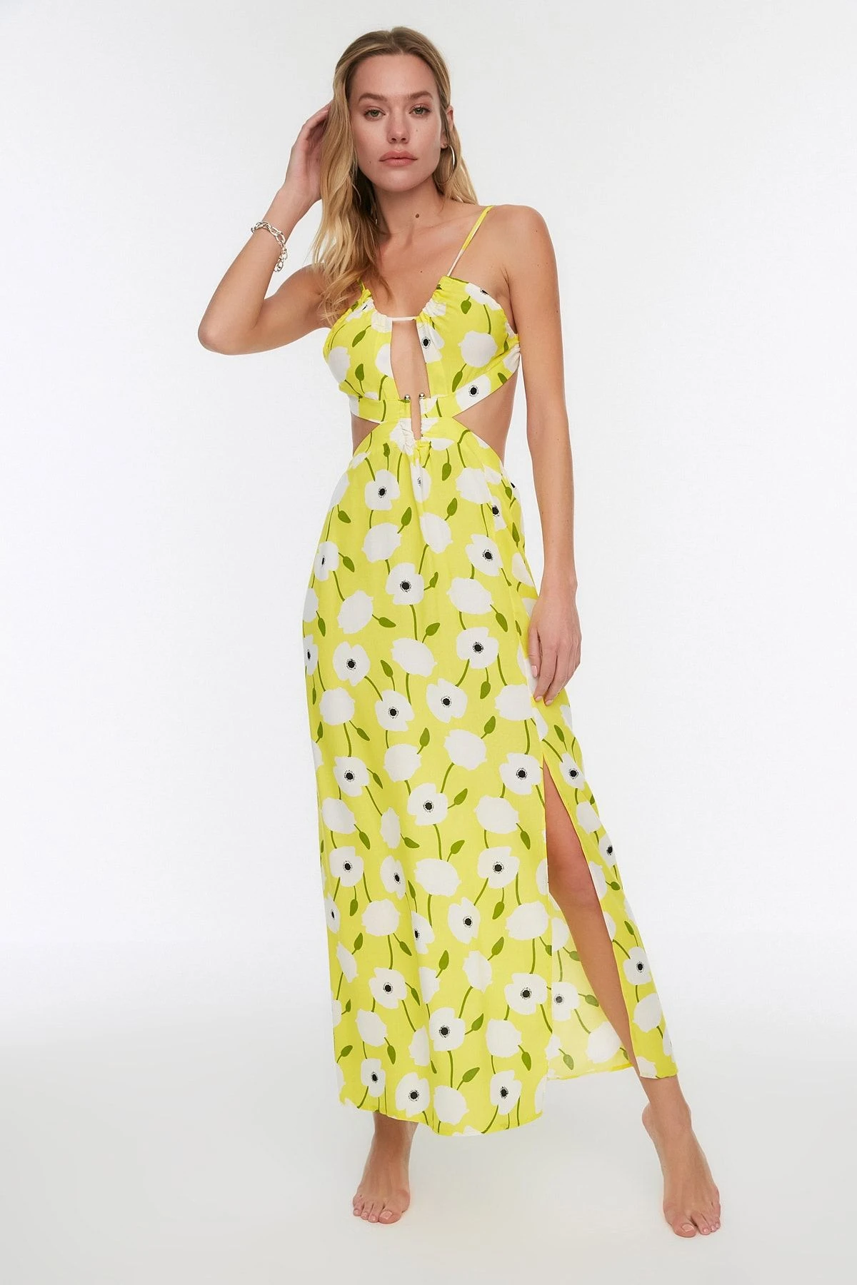 Trendyol Collection Kleid - Gelb - Bodycon Damen Kleider 84528762