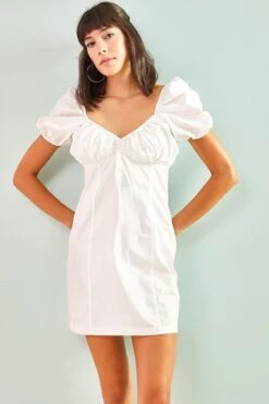 Bianco Lucci Kleid - Weiß - Basic -KleidTraum Verkäufe 3 org zoom 228