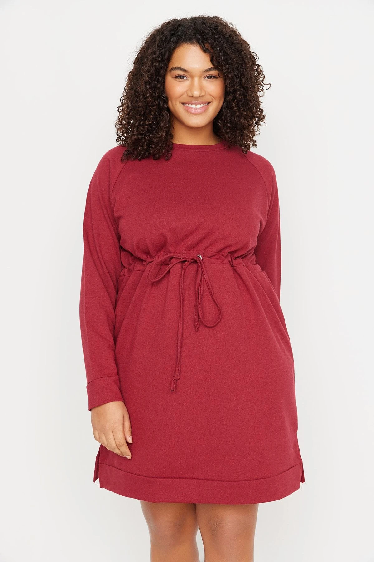 Trendyol Curve Große Größen In Kleid - Bordeaux - Shift Damen Kleider 335876851 4 Trendyol Curve Große Größen In Kleid - Bordeaux - Shift Damen Kleider 335876851 – Bild 2