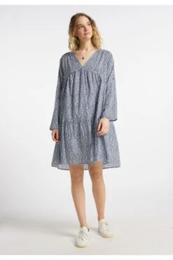 Dreimaster Kleid - Grau - Basic Damen Kleider 680158625