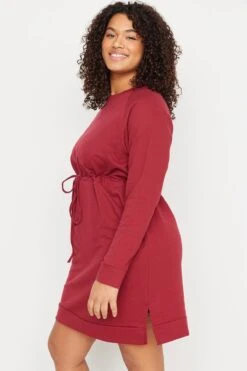 Trendyol Curve Große Größen In Kleid - Bordeaux - Shift Damen Kleider 335876851 7 Trendyol Curve Große Größen In Kleid - Bordeaux - Shift Damen Kleider 335876851 -KleidTraum Verkäufe 4 org zoom 116
