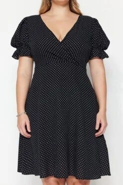 Trendyol Curve Große Größen In Kleid - Schwarz - A-Linie Damen Kleider 368766115 -KleidTraum Verkäufe 4 org zoom 42