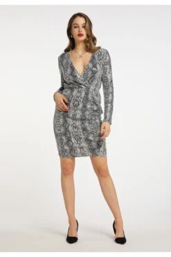 Faina Kleid - Grau - Basic Damen Kleider 653391842