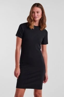 Pieces Kleid - Schwarz - Basic Damen Kleider 647895482